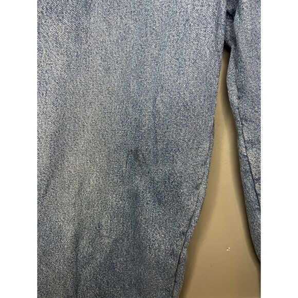 LL Bean Jeans Mens 42x32 Blue Classic Fit Fleece Lined Denim Pants Lined Winter - Picture 5 of 7